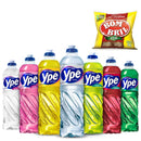 Kit Detergente Ypê Sortido + Esponja de Aço Bom Bril Eco