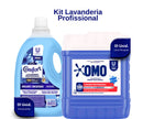Kit Lavandeira: Lava Roupas Líquido Lavanderia Pro Omo 7L + Amaciante Concentrado Profissional Comfort 5L